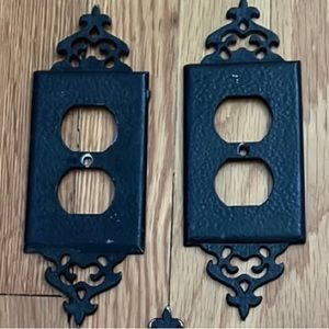 Antique wall outlet covers 2 pack.